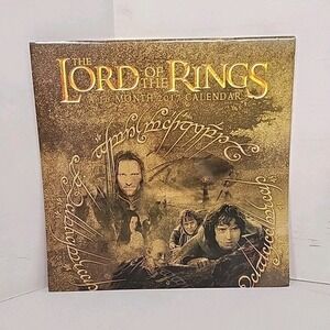 DateWorks Lord of the Rings 2017 16 Month Wall Calendar Fantasy Movie Art